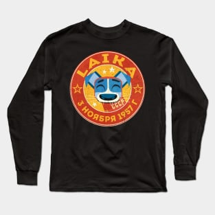 Laika the first dog in space Long Sleeve T-Shirt